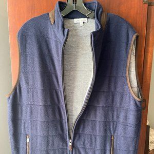 Peter Millar Size Large Men's wool full zip vest